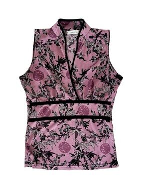 Ricki’s | Vintage Lavender Floral Surplice Halter Top